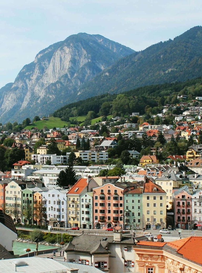 Hotel Mondschein - vue sur la ville de Innsbruck